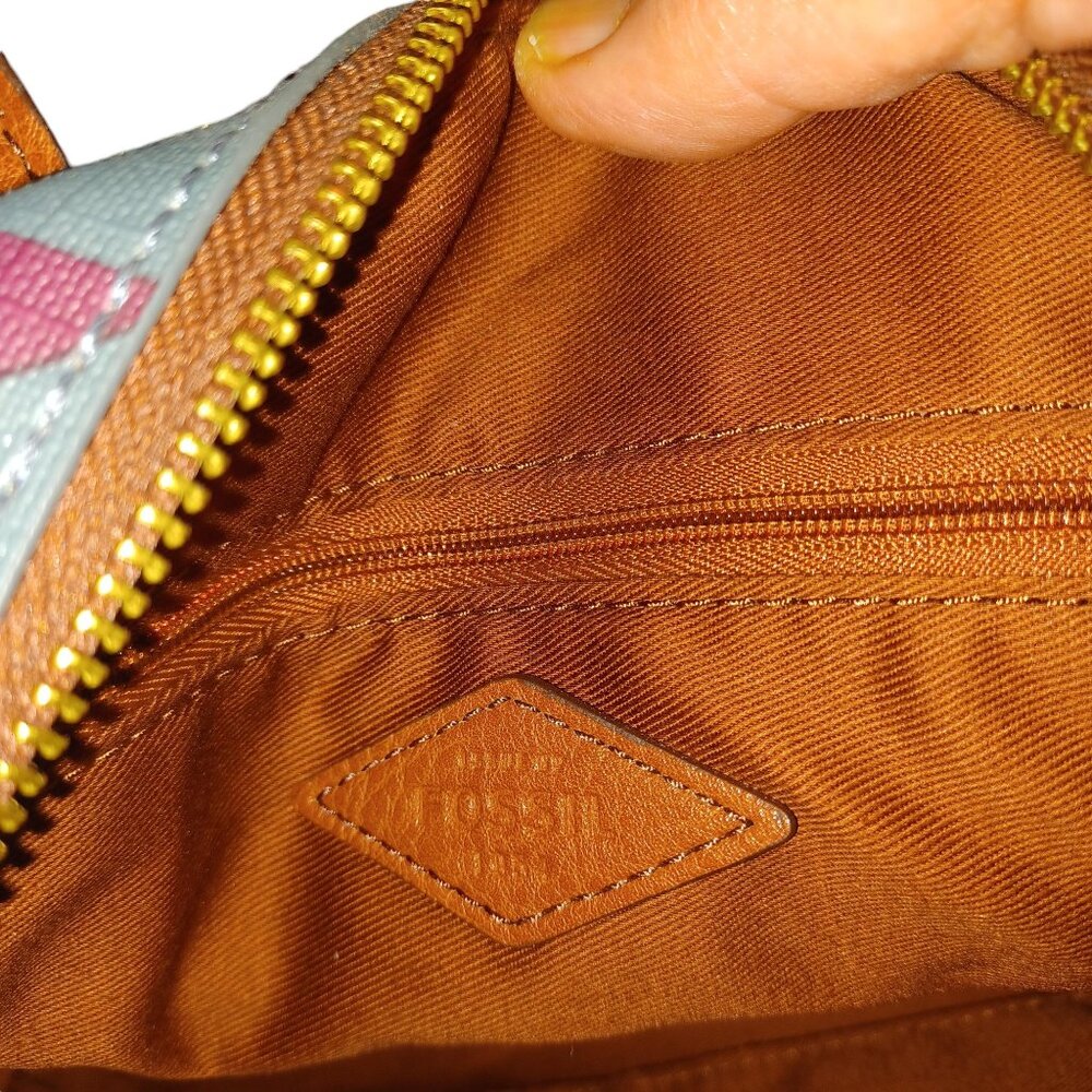 Fossil Fiona Multi-Color Handbag/Crossbody Nwot - image 8